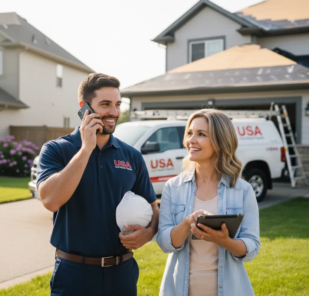 USA Roof Repair Experts customer support in Blue Gap